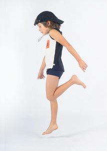 Super stretchy solid black swimming suit for boys, brazilian style. Couldn't be cooler, so easy, for a very strong beach look. 