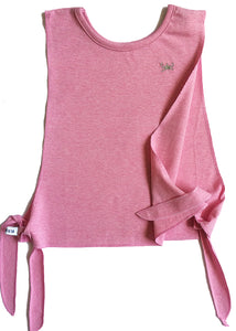 It´s the perfect beach tank top, super fresh and comfortable, protects from the sun with all the comfort. Modern, cool, also good for sports. 100% pink cotton and crown embroidery on the front. So nice.
