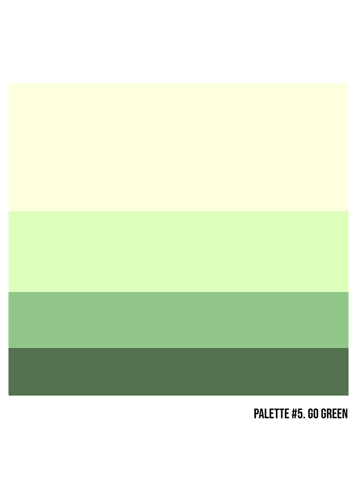 Palette #5. Go Green tee