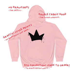 Graffiti unisex eco hoodie