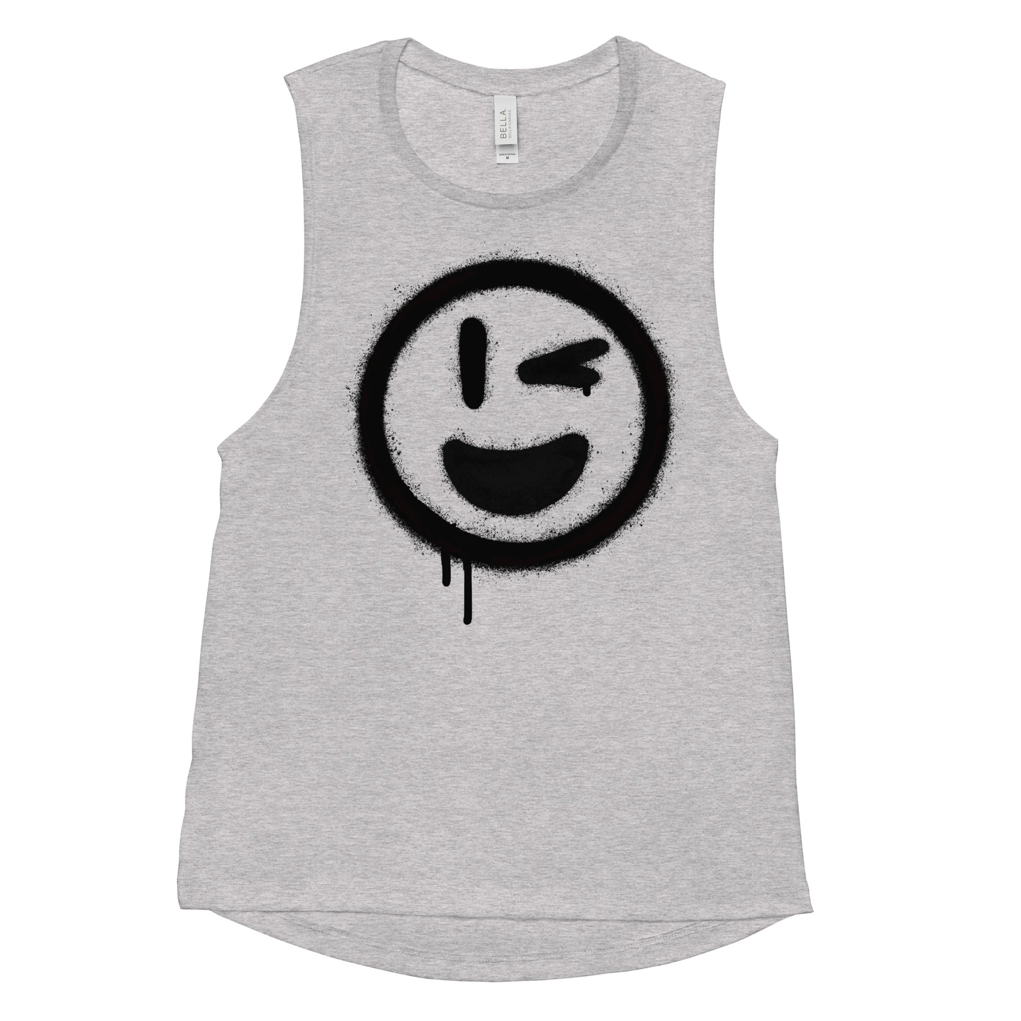 Happy Day sprayed teens & adults muscle tank